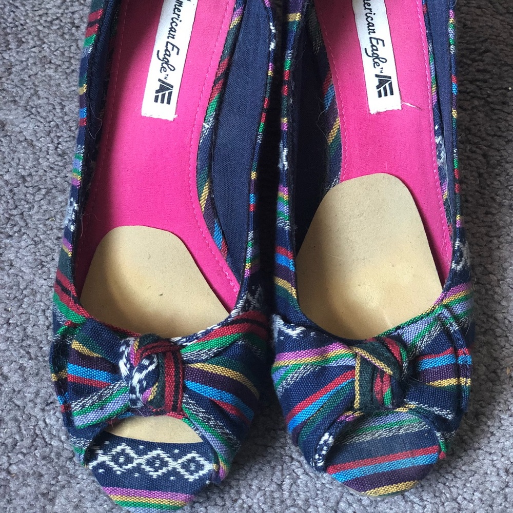 Colored Striped Wedges